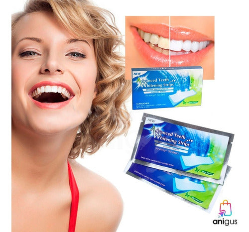 Advance Teeth Whitening Strips - Dental Whitening Gel Strips Nq 4
