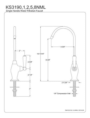 Kb Magellan 14-Inch Water Filtration Faucet KS3191 1