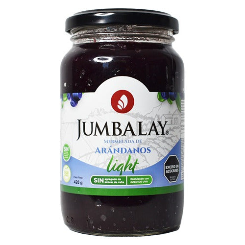 Jumbalay Light Blueberry Jam Pack of 6 x 450g 0