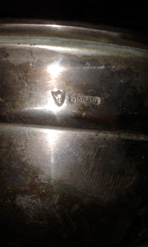 Trofeo Ct  Escudo Esmaltado Copa Metal Plateado 1941 Cuño 2