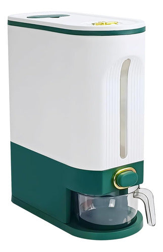 LUOKER Rice Dispenser - Rice Storage with One-Touch Dispensing 0