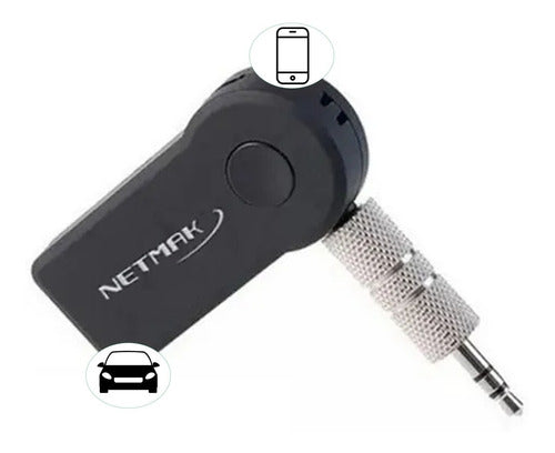 Netmak Bluetooth Audio Receiver Hands-Free Cell/Car PCREG 1