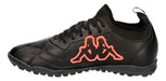 Kappa Unisex Veloce Soccer Cleats Black-Coral 1