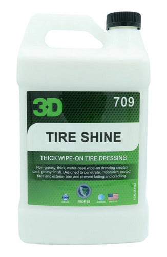 3d Tire Shine Acondicionador Protector Plasticos 4 Lts 0