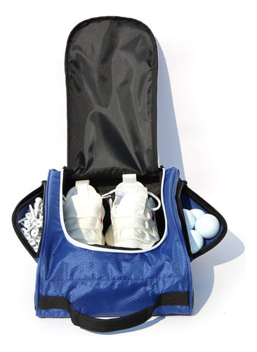 XIANFENGNIAO Golf Shoe Bag Blue for Men and Women with Ventilation 0