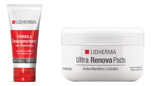 Lidherma Formula Despigmentante + Ultra Renova Pads 0