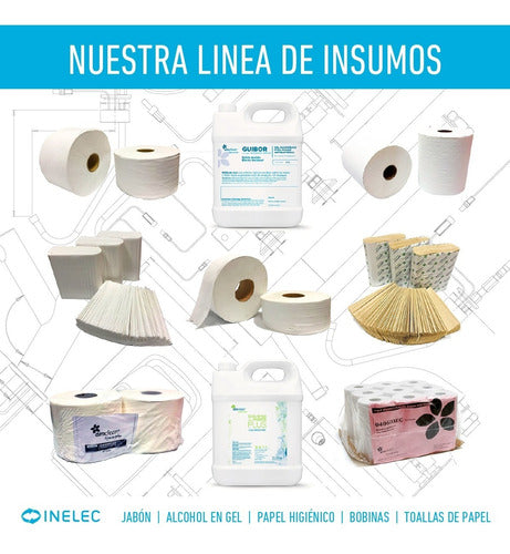 Bolson Papel Higiénico Amclean 8 Rollos X 300 Mts Blanco 4