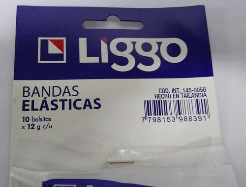 Liggo Elastic Bands Pack of 10 Bags x 12 Grams Each 2