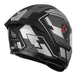 MT Stinger Hummer Quality D2 Matte Grey Motorcycle Helmet 3