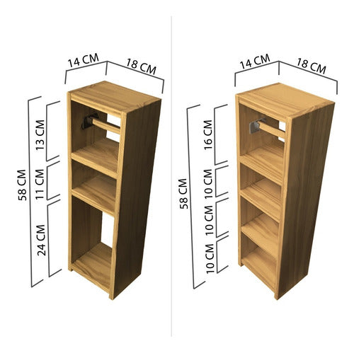 Sajo Toilet Paper Holder with 4 or 2 Shelves Offer 4