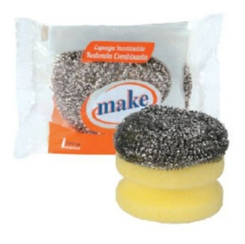 Make Kitchen Sponge Steel and Polyester (cod 3820) 0