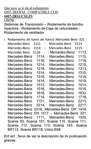 Ruleman Skf 6007-2rsjem Agro Transmision Motores Bombas 4