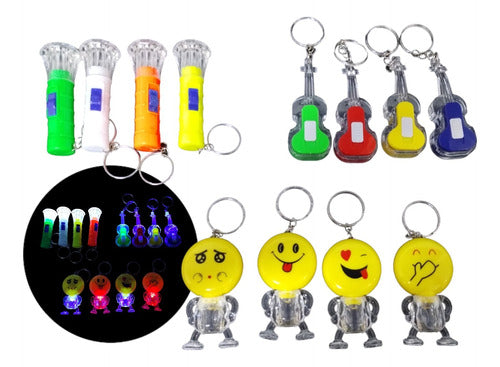 Led Moments Luminous LED Keychain Party Souvenir Toy Combo X 25 0