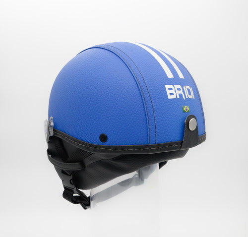 Capacete Coquinho Br 101 Azul Vision Fume Pp 1