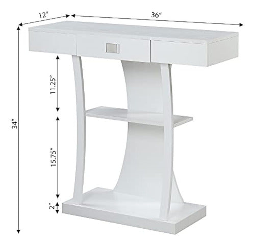 Convenience Concepts Newport - Harri Console Table with 1 Drawer 3