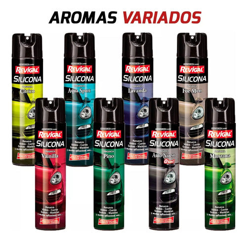 Silicone Aerosol for Auto Interior and Exterior by Revigal, Cleans and Protects 3