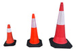 Reflective Traffic Safety Cone 50cm with Rigid Base Orange Iael 2