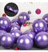 GN Violet Metallic Balloons for Parties - Pack of 10 1