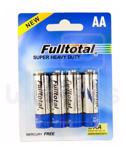 Fulltotal 12 AA Super Heavy Duty Carbon Control Tester Batteries 2