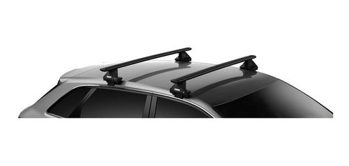 Thule Wingbar Evo Black Roof Rack Kit for Toyota Prius 1