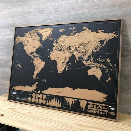 Deluxe Scratch Off World Map 59x83 1