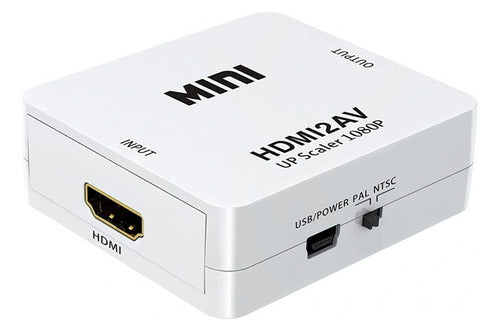 Conversor Activo Hdmi A Rca 1080p 2 Canales Audio L/r 1