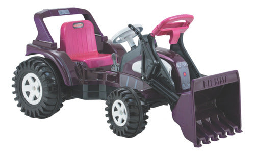 Tractor Infantil Biemme A Batería Big Lady Boss Con Pala Ub 0