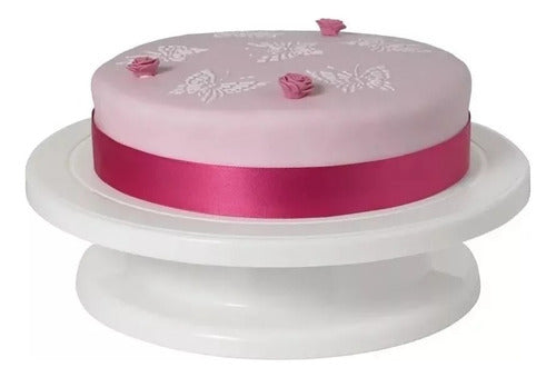 360° Rotating 28cm Cake Stand for Pastry 1