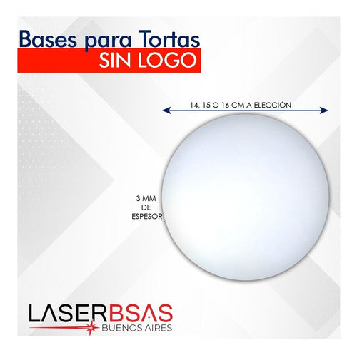 Base Para Tortas Fibroplus 14 A 16cm X20  Bt1416-fp-20 1