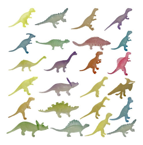 Fluorescent Dinosaurs Glow in the Dark Set of 2 Dinos 4