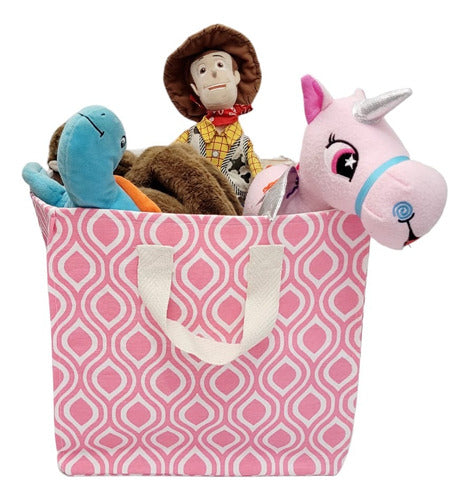 Ilubaby Square Fabric Container for Storing Toys or Clothes 4