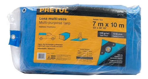 Pretul Multipurpose Blue Tarp with Reinforced Corners 7x10m 0