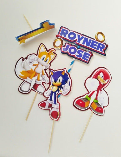 Sonic Birthday Cake Decoration Ornament 3