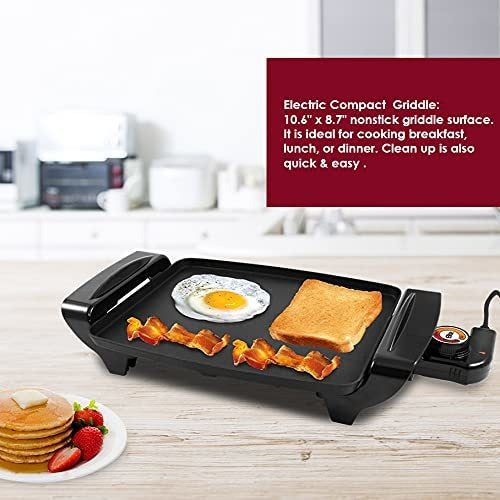 Elite Gourmet Egra - Electric Griddle 10.5 x 8.5 Inches 1