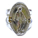 Paterson Joyería Virgen Milagrosa Ring in 925 Silver with Gold Details 0