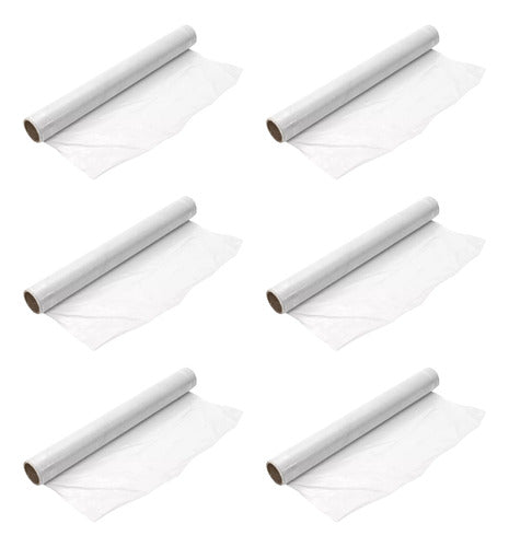 Soifer Set X6 Rollo Papel Film Cocina Gastronomico 10 Metros 0