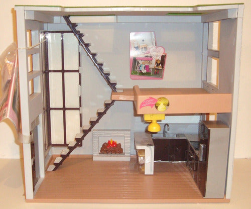 Lori Dollhouse Loft with Lights and Accessories 2