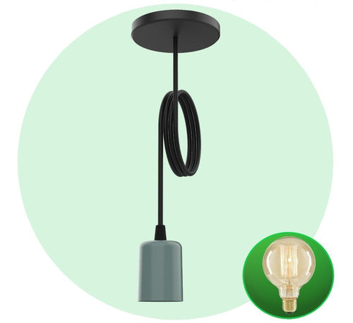 LED Hanging Lamp Bell 05 E27 8 Colors + Filament 60