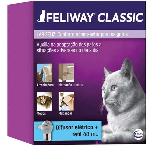 Feliway Classic Difusor E Refil Gatos +feliway Classic Spray 1