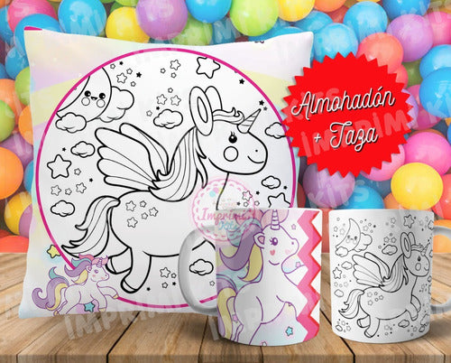 Plantillas Almohadones Tazas Colorear Dia Del Niño Infantil 7