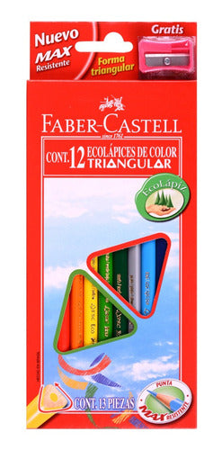 Faber-Castell Triangular Colored Pencils - 12 Units 4