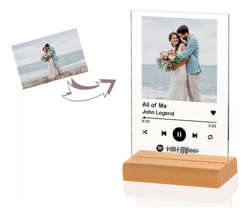 Calcotify Transparent Spotify Plaque in Glass Size 20 x 30 Cm 2