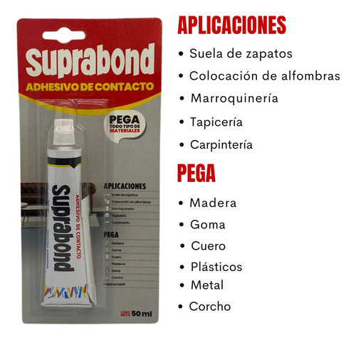 Pegamento Adhesivo Suprabond Pegado Defintivo 50ml 5