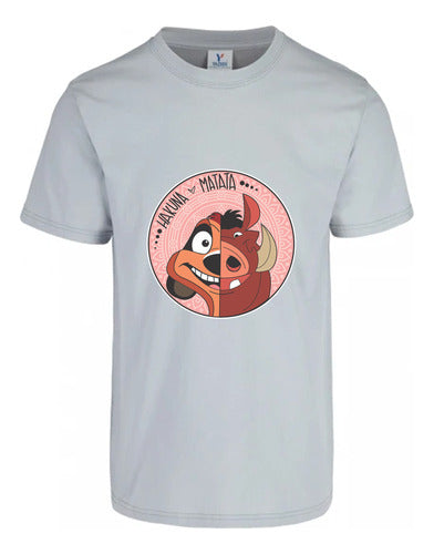 Memo Estampados Hakuna Matata Timon Y Pumba T-Shirt 6