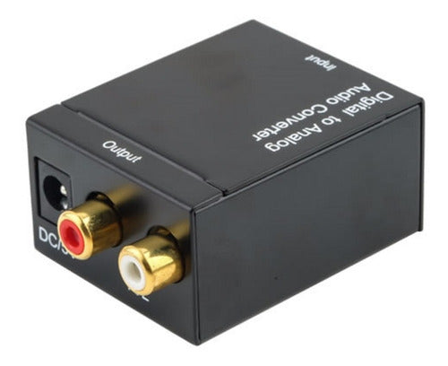 Digital Optical to RCA Audio Converter + Optical Cable 0
