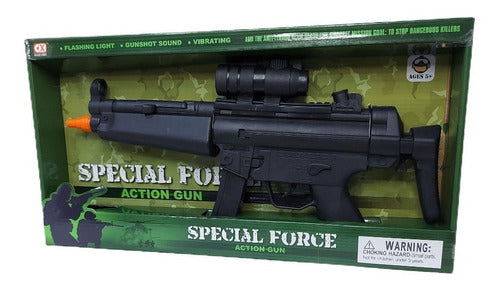Special Force Action Gun with Sound - Black 0