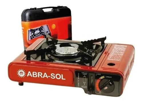 Abra-Sol Portable Camping Butane Gas Stove 8643 - 1 Burner 0