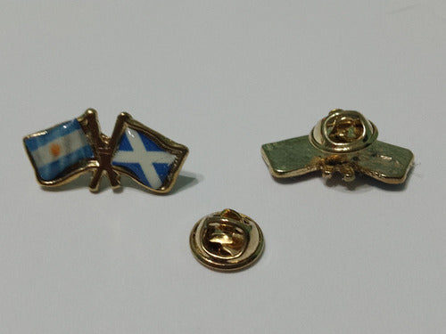 Scotland Flag Pins with Argentina, 2cm x 2 Units 0