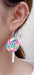 NewZenro Colorful Lollipop Earrings with Rainbow Design 3