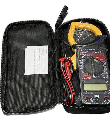 Digital Clamp Meter with Buzzer 1000A Protective Case 6